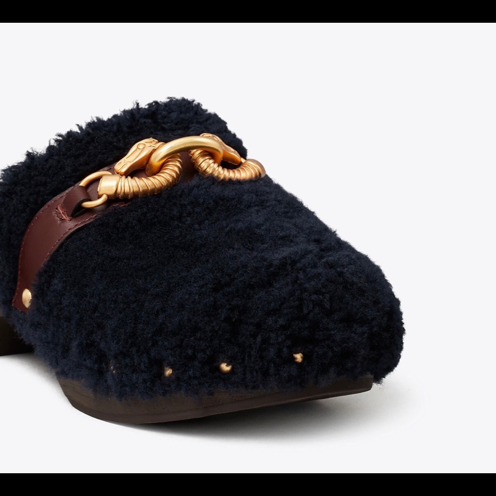Tory Burch Shearling Clogs - Picture 4 of 8